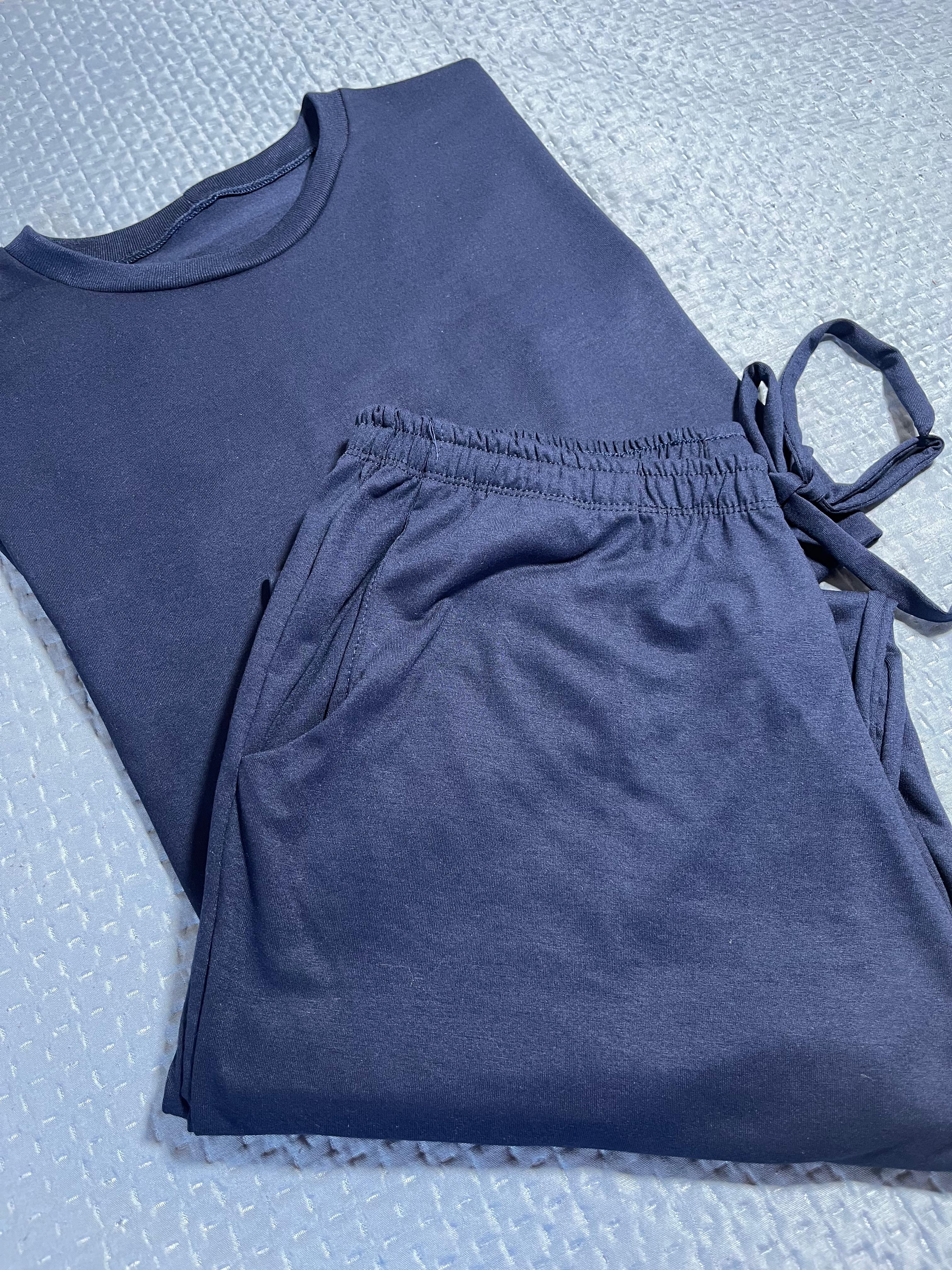 Conjunto Pijama Longo Feminino Adulto | Azul